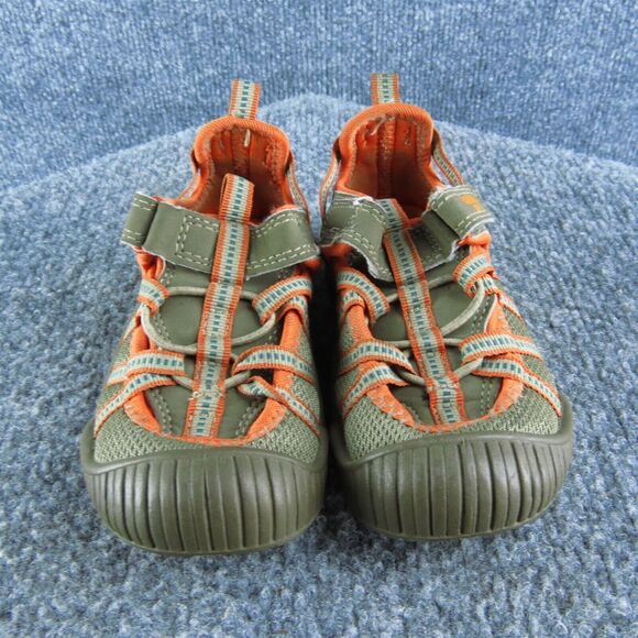 OshKosh B'gosh Boys Sneaker Size T 8 Medium Shoes Brown Synthetic Slip On - Picture 2 of 6